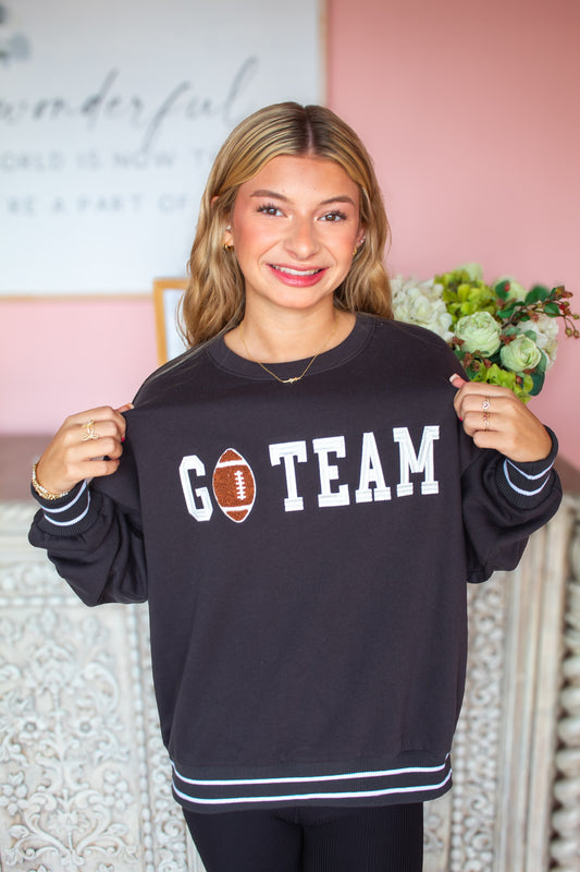 "Go Team" Oversized Sweatshirt