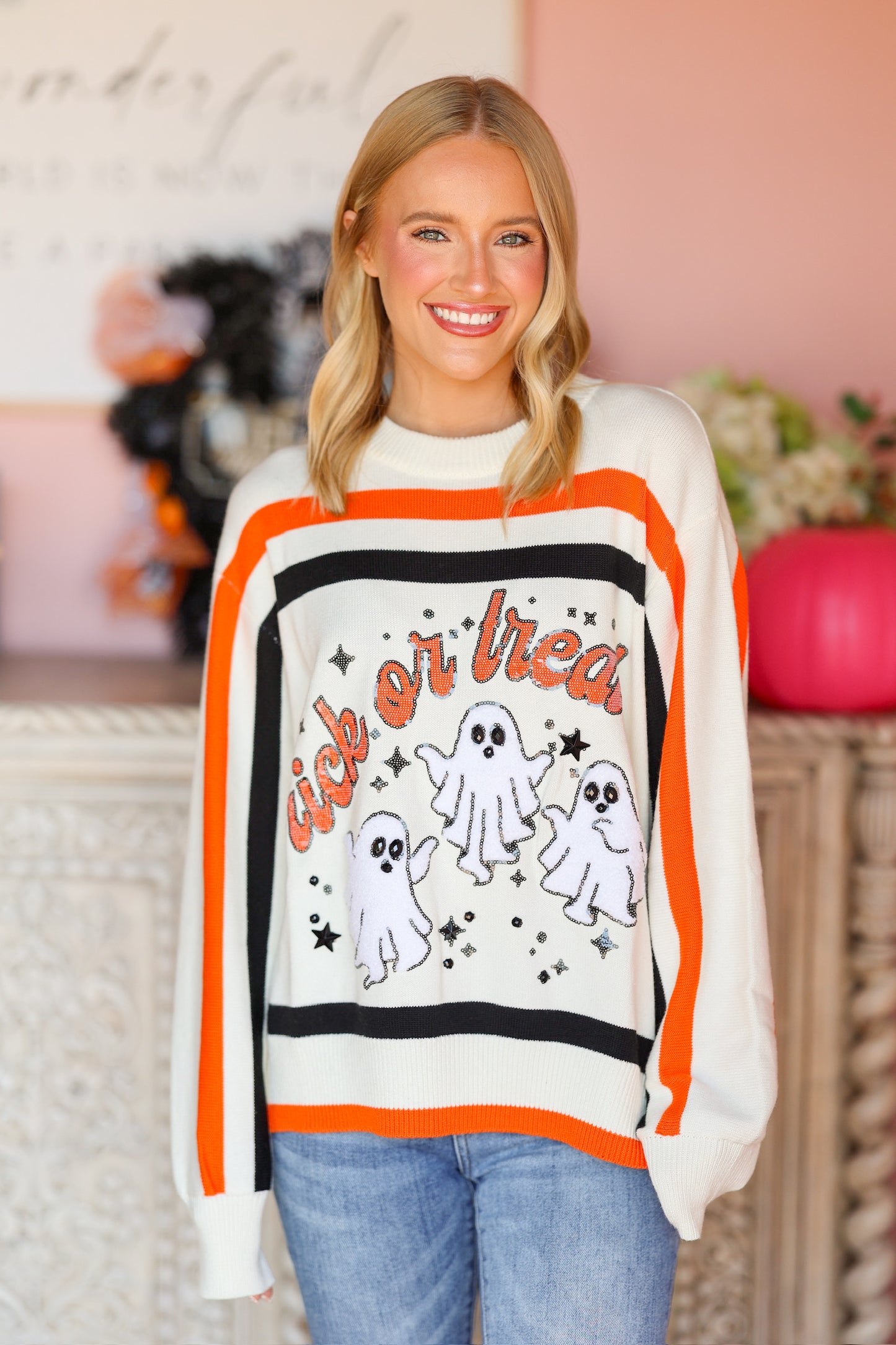 QOS Trick or Treat Sweater