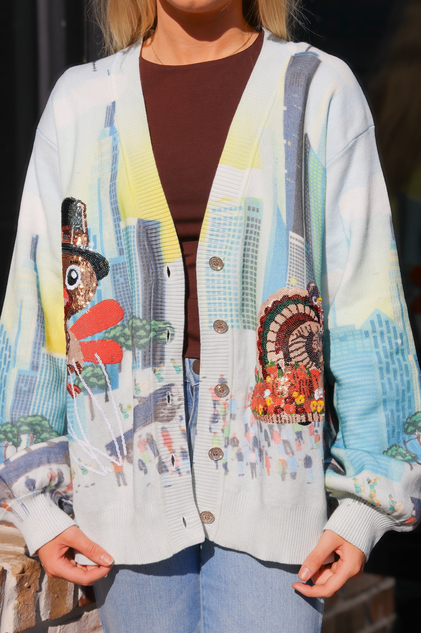QOS Thanksgiving Parade Cardigan