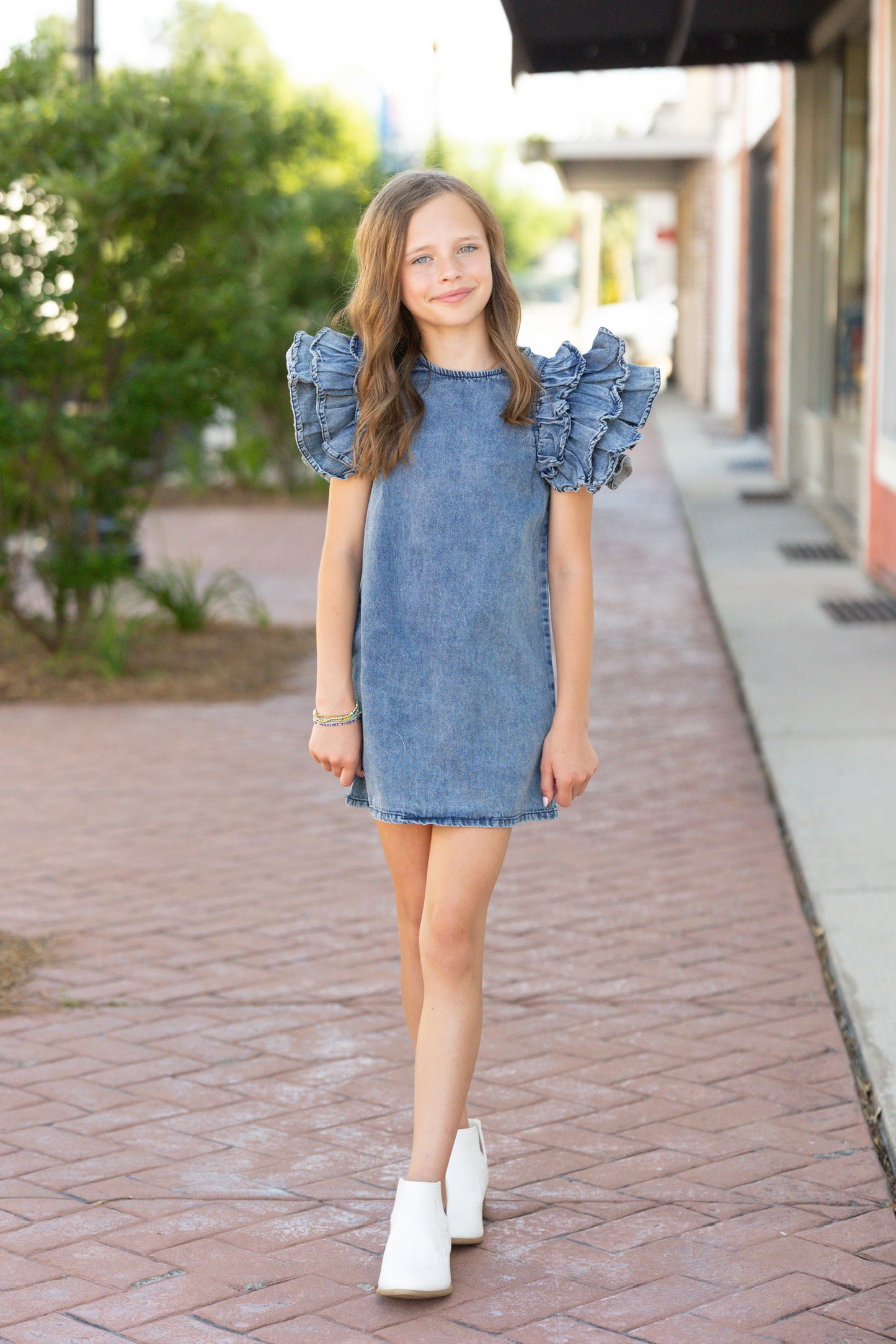 kids denim dress