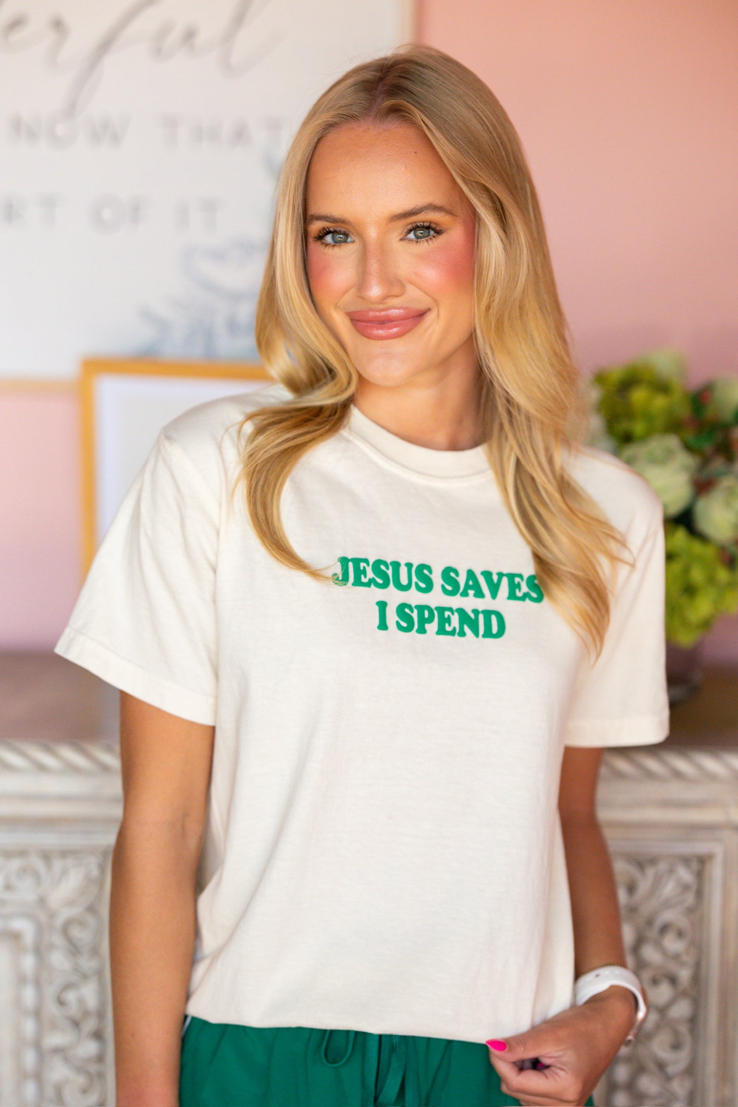 Jesus Saves I Spend Tee