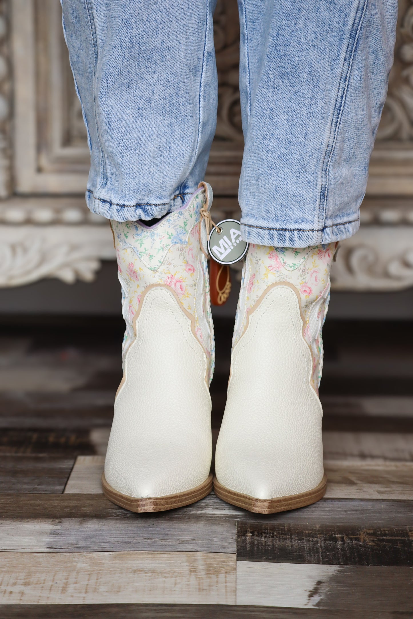 Girly Floral Cowgirl Boots