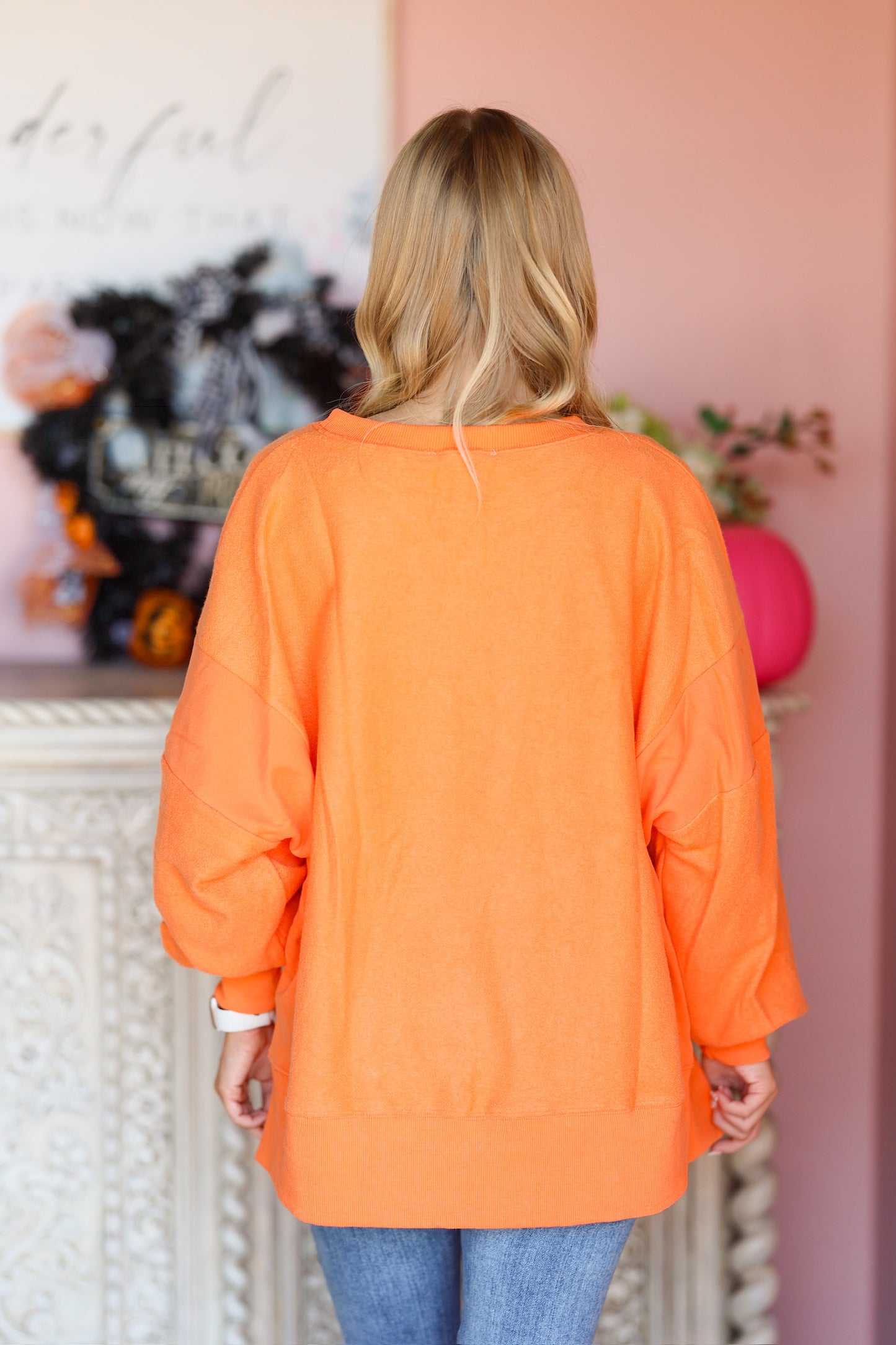 Orange Ghost Sweatshirt