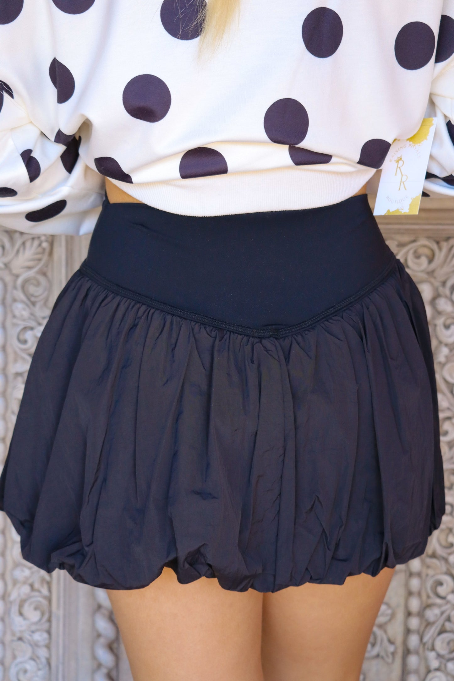 Black Bubble Skirt