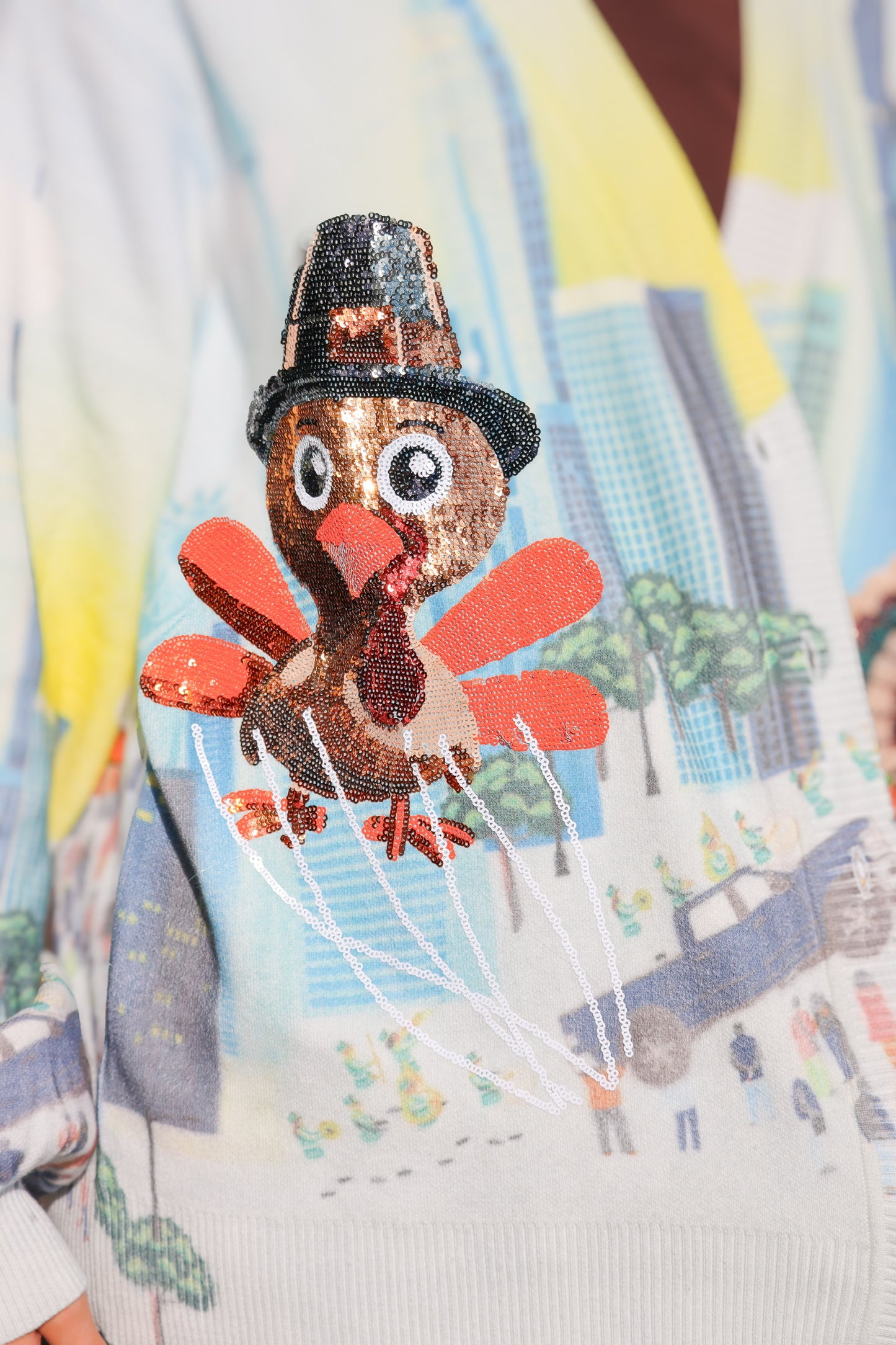QOS Thanksgiving Parade Cardigan