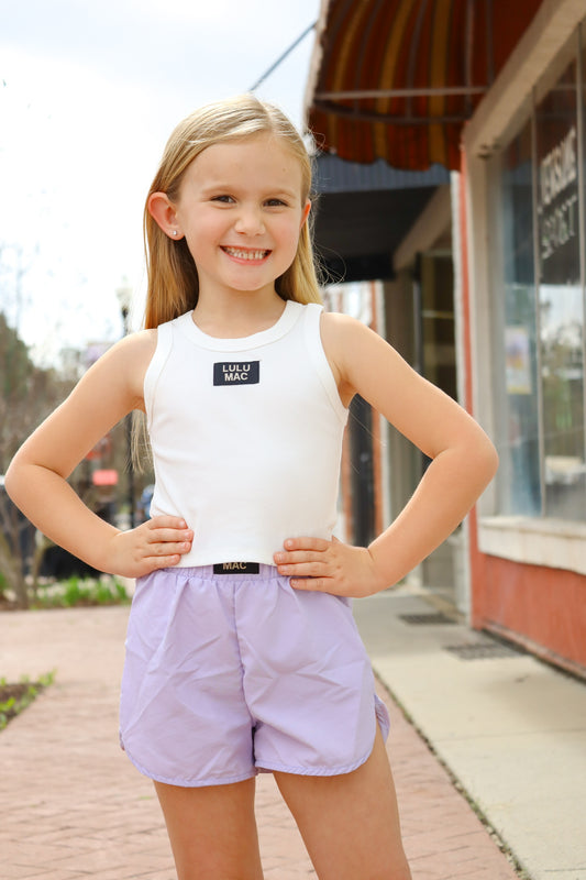 Lulu Mac- Kids Lavender Shorts