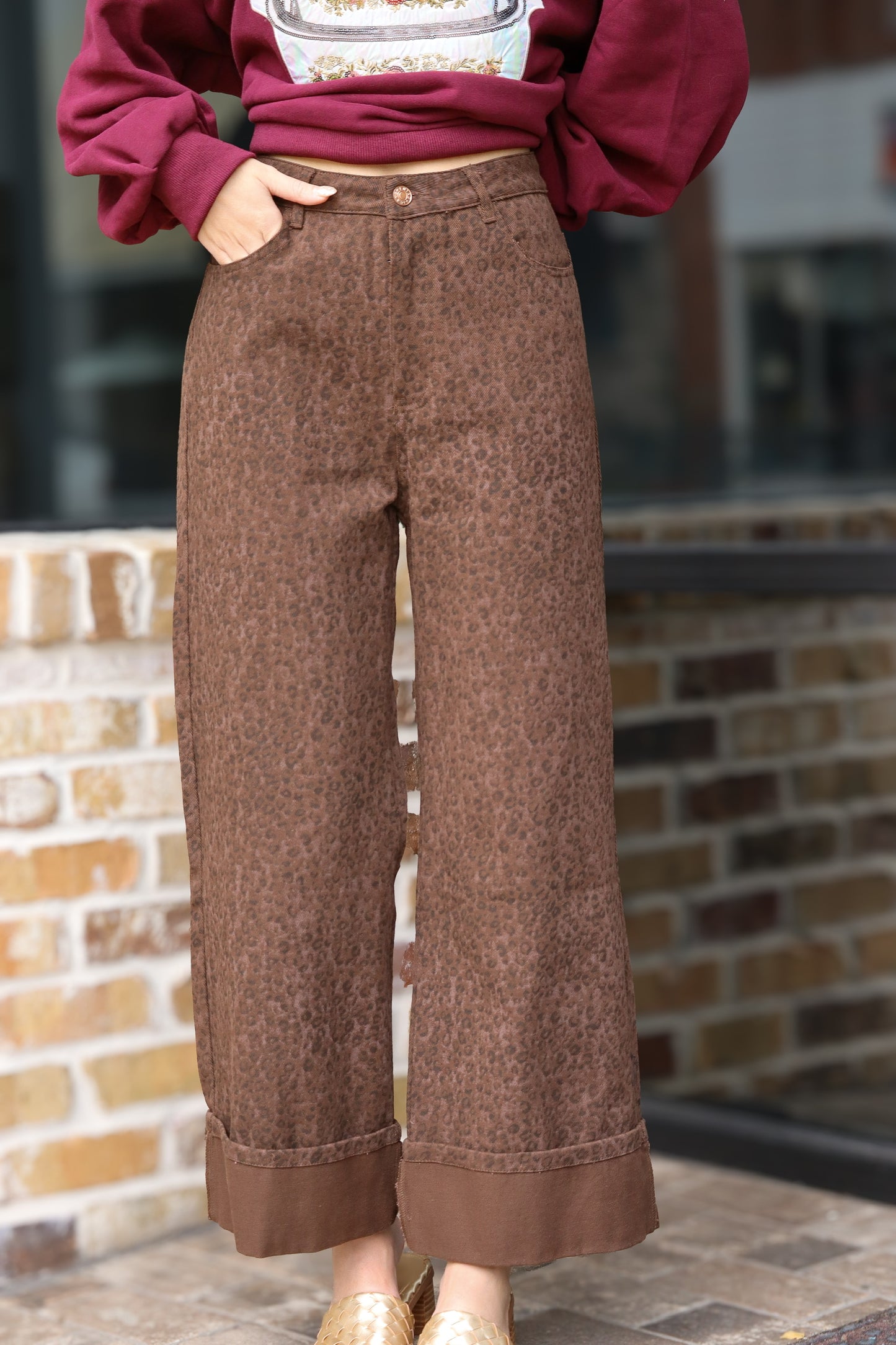 Cheetah Print Jeans