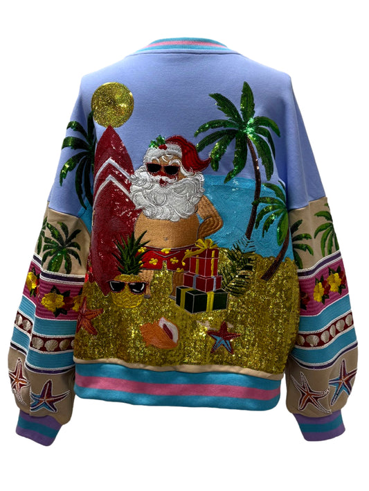 QOS Vacation Santa Sweatshirt