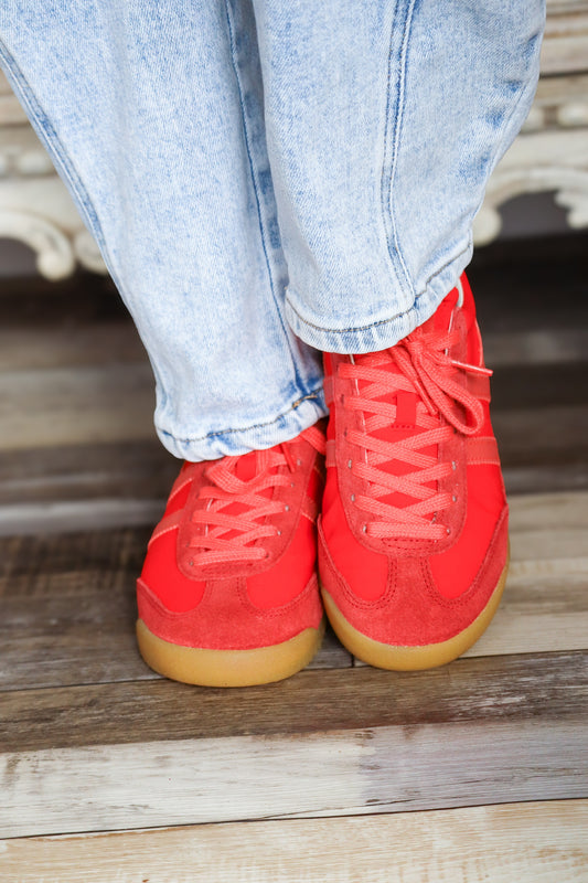 Deep Red/Coral Firefly Sneakers