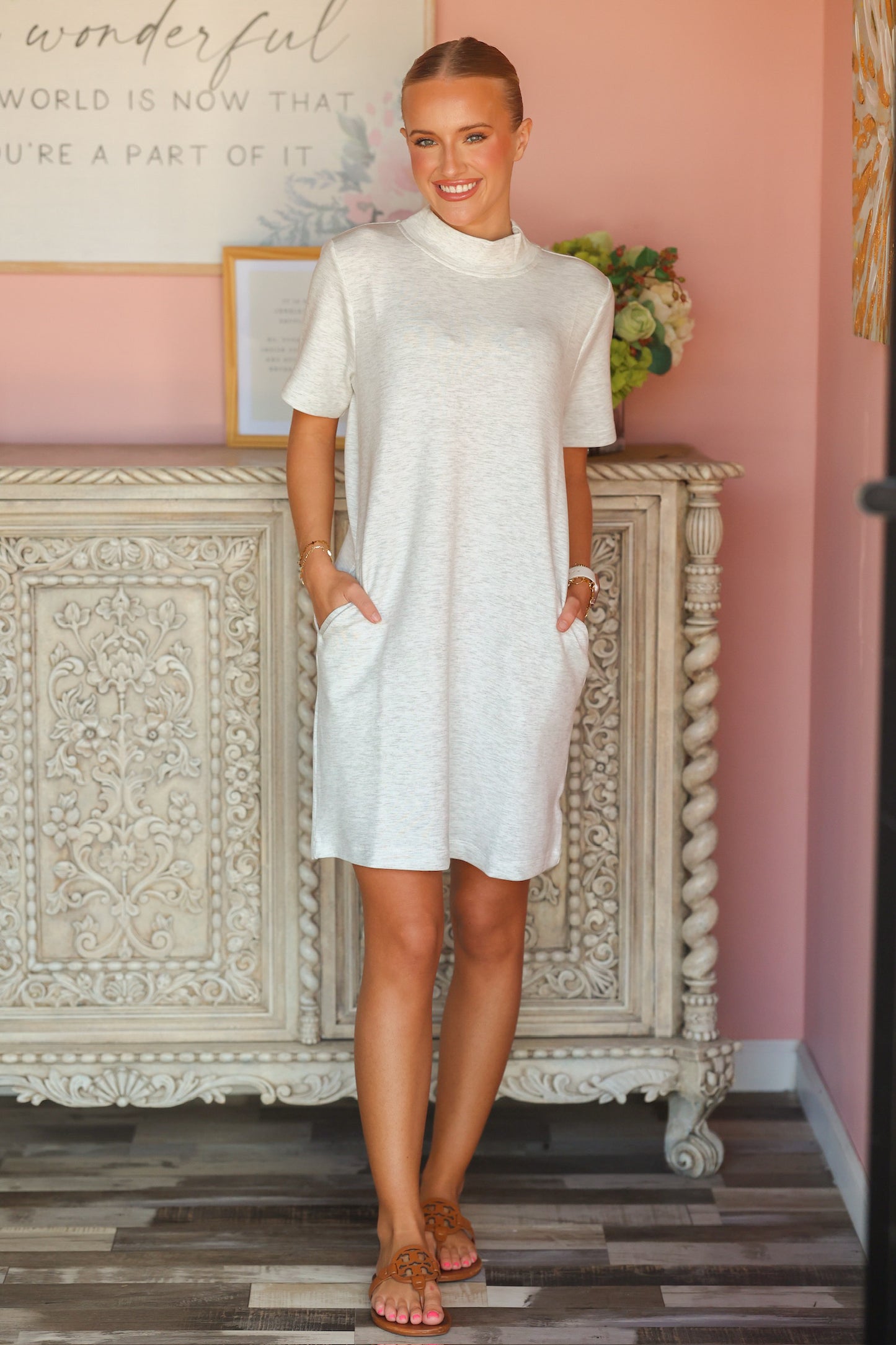 Light Grey Mini Dress