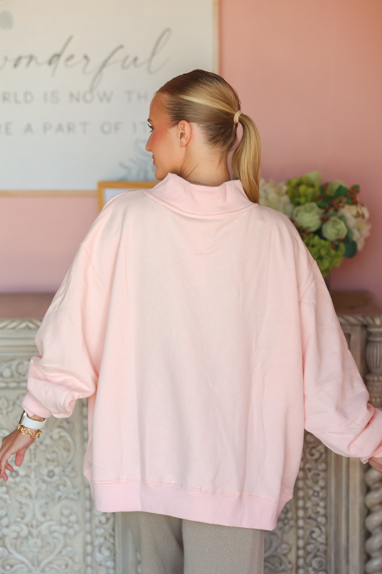 Blessed Mock Neck Sweatshirt