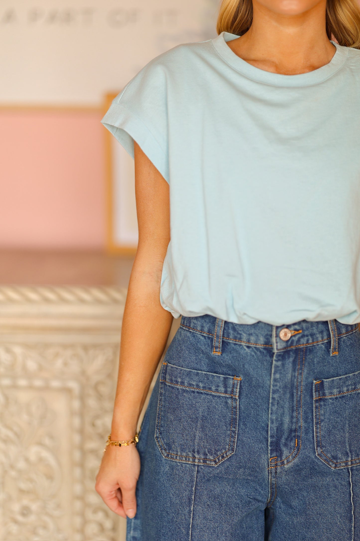 Blue Bubble Top