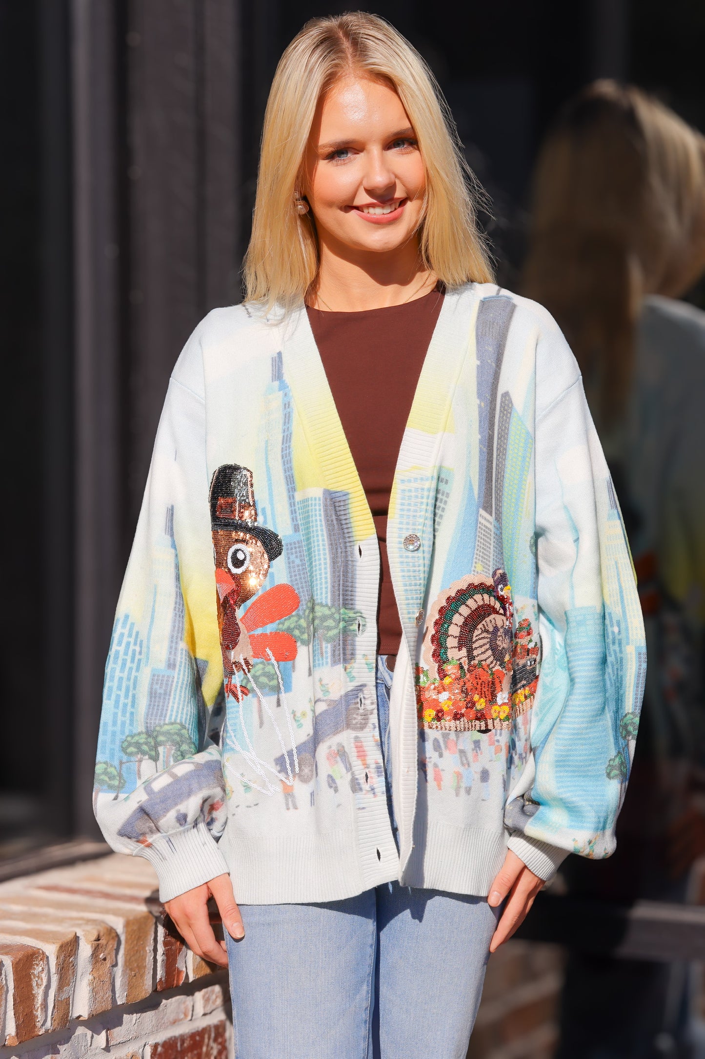 QOS Thanksgiving Parade Cardigan