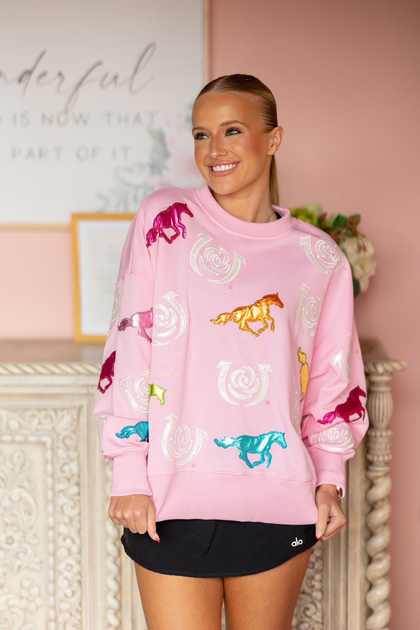 Kentucky Derby Rainbow Racehorse Sweatshirt