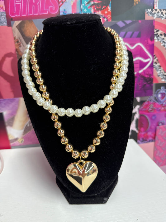 Double Heart Necklace