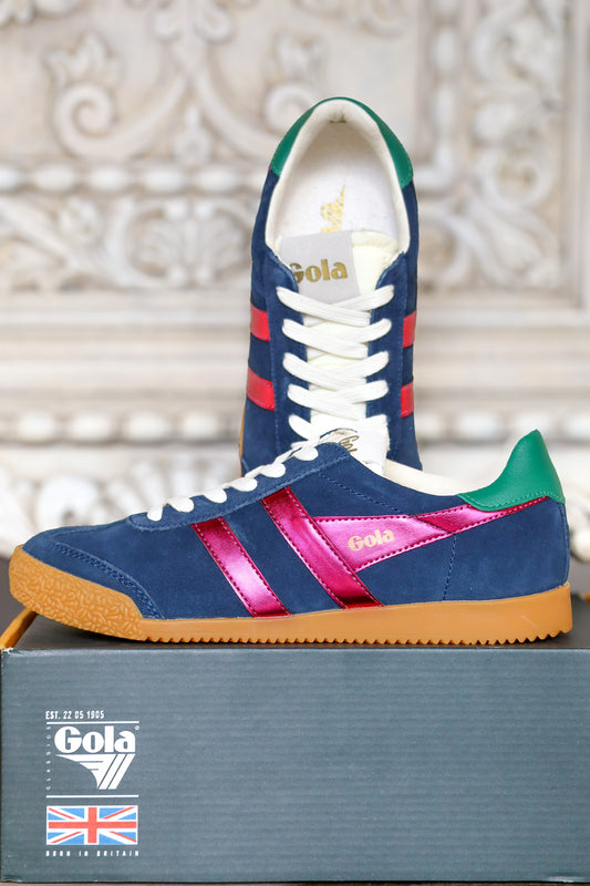 Navy/Fuchsia Glitz Sneakers