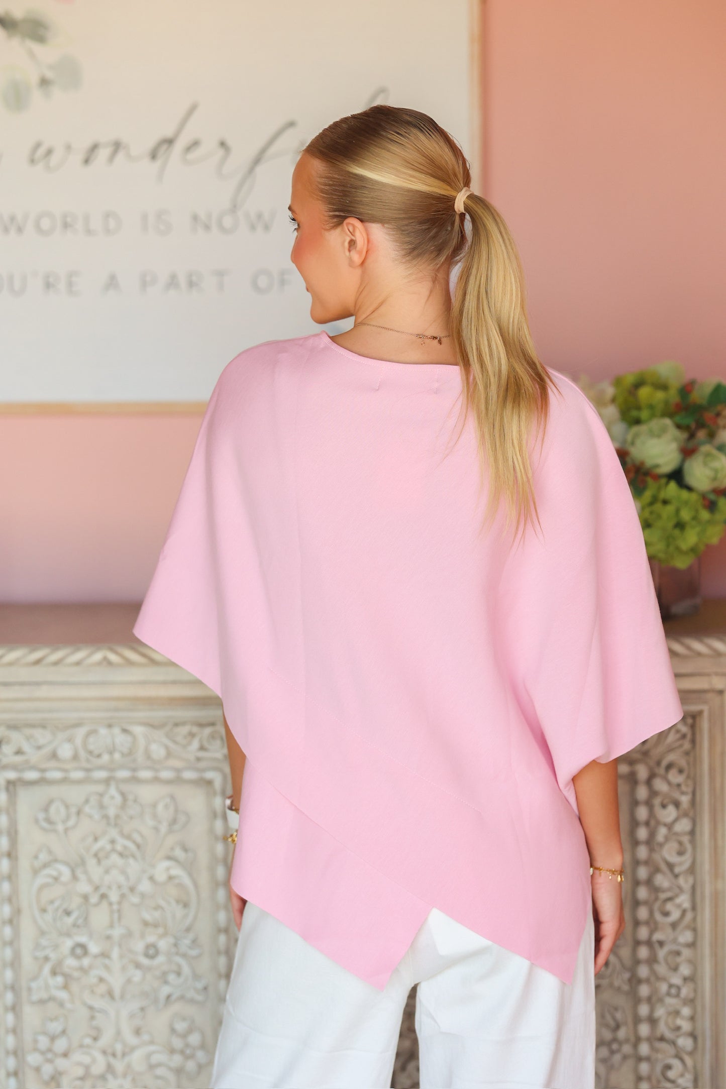 Pink Crossover Scuba Top