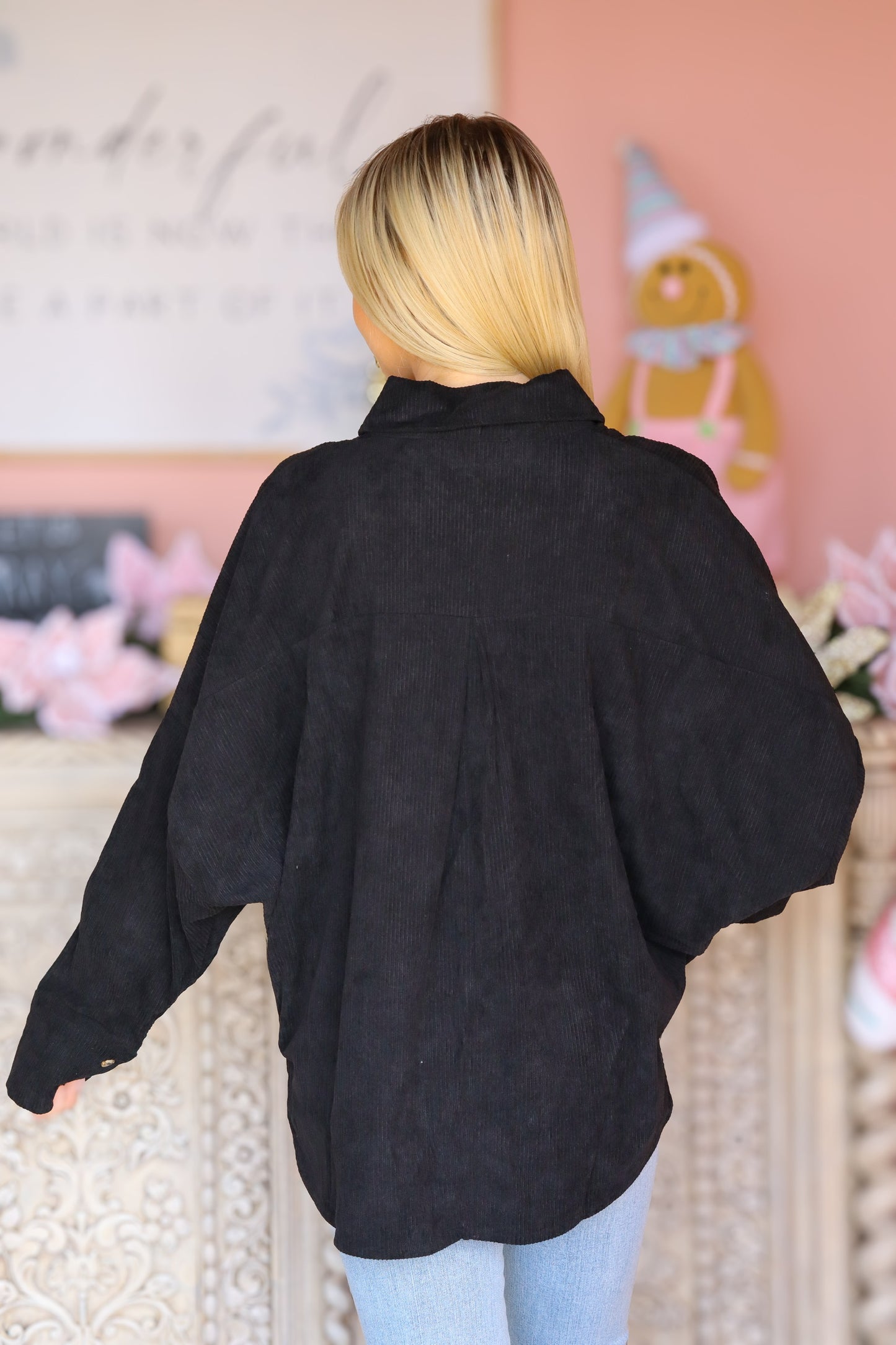 Black Button Up Flannel