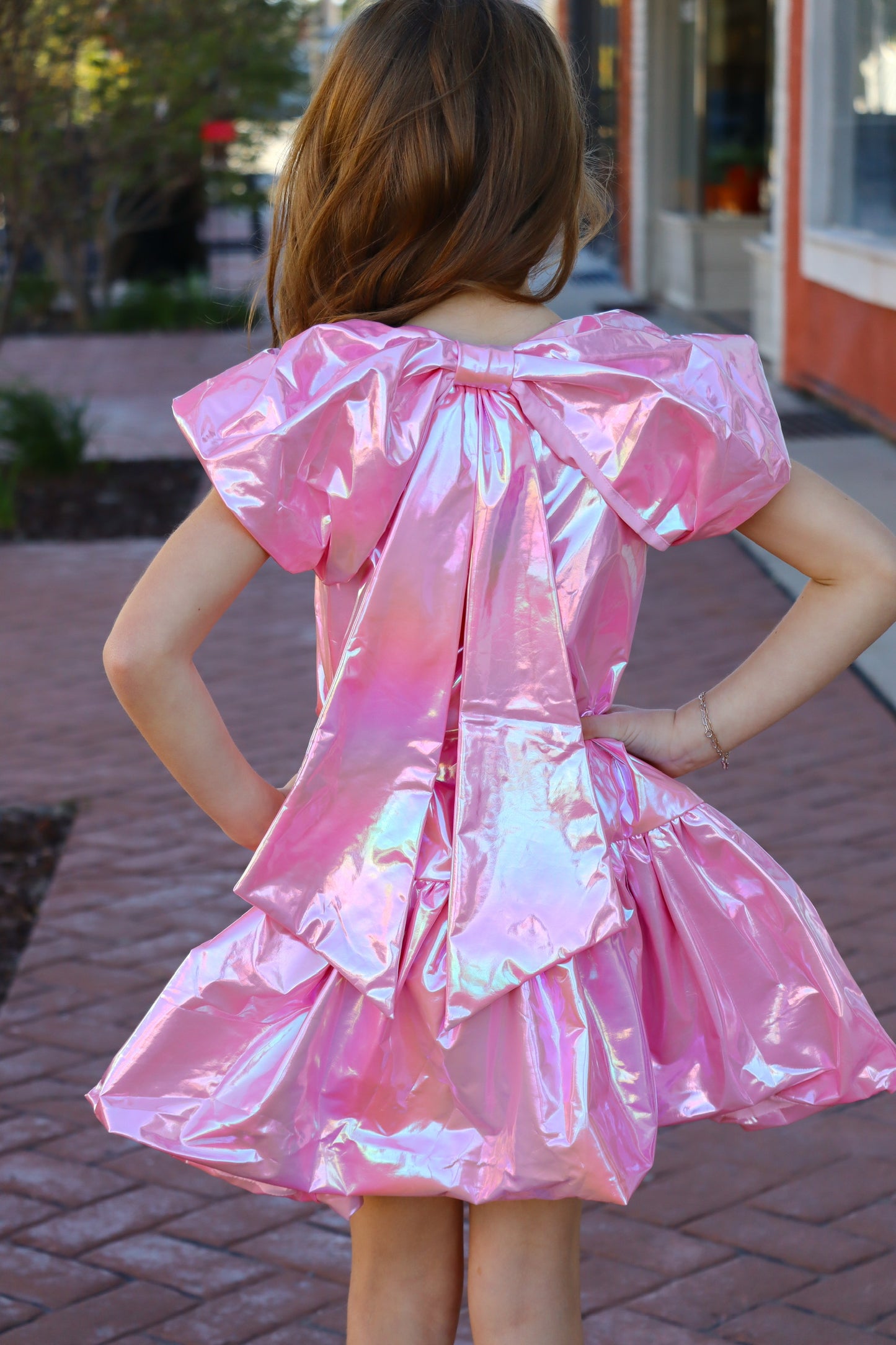 Kids Bubblegum Bow Dress