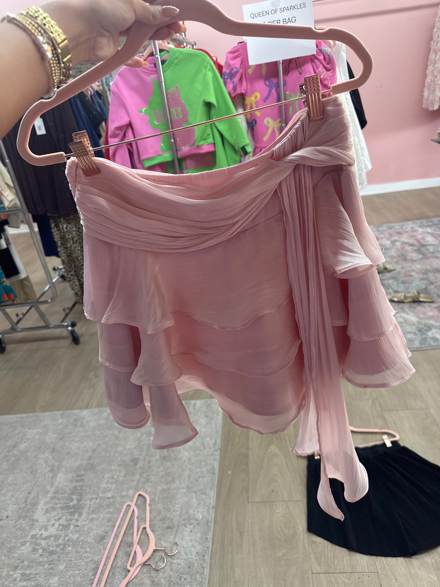 Baby Pink Ruffle Skirt