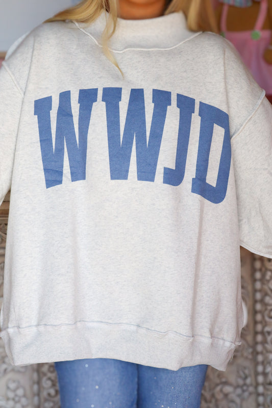 WWJD & AMEN Reversible Mock Neck