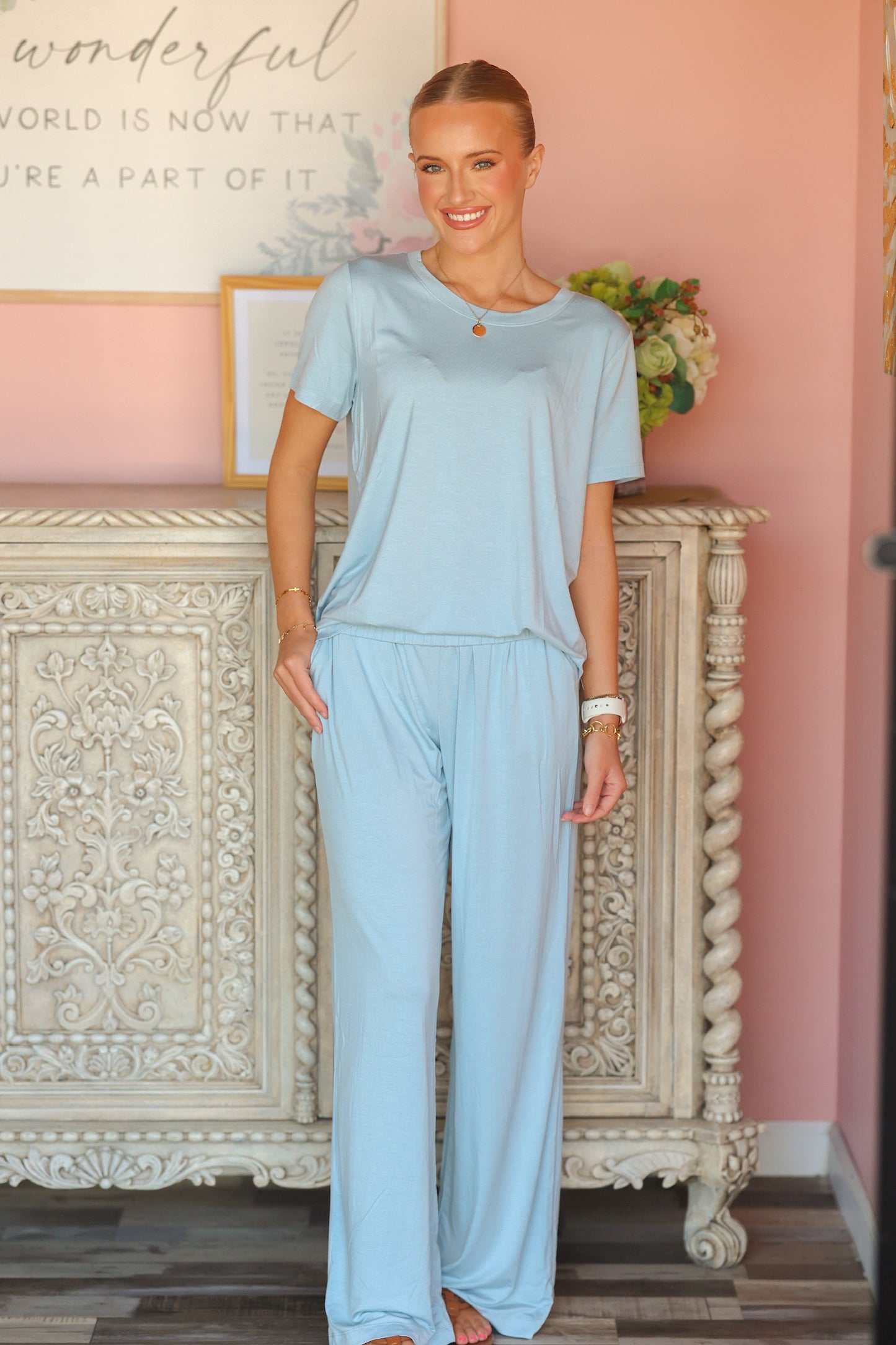 Baby Blue Cozy Set