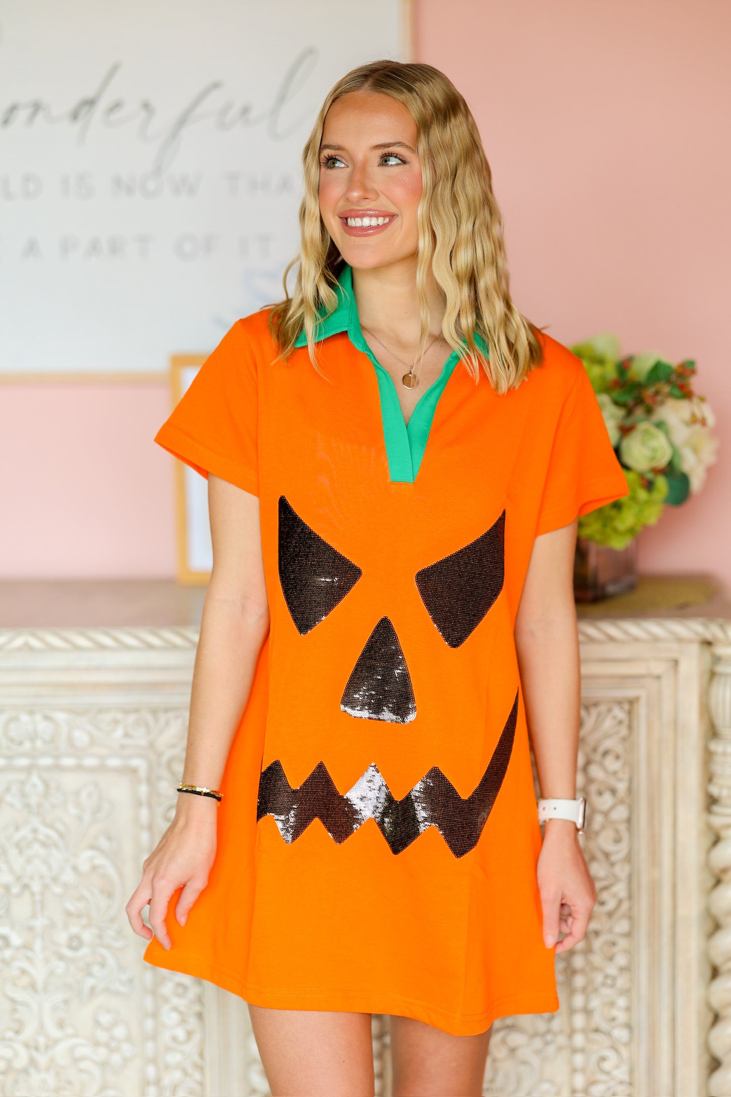 QOS Pumpkin Dress