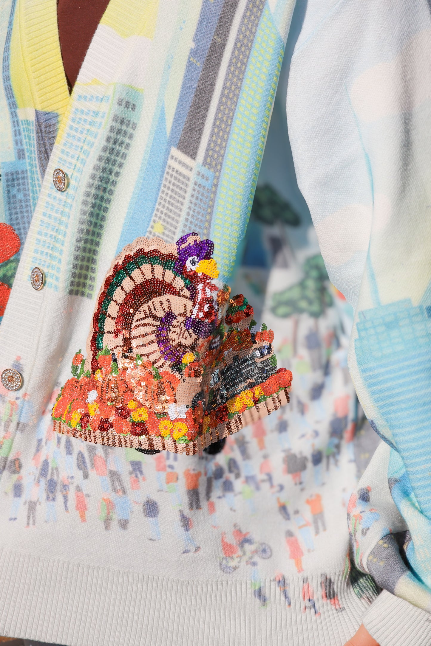 QOS Thanksgiving Parade Cardigan