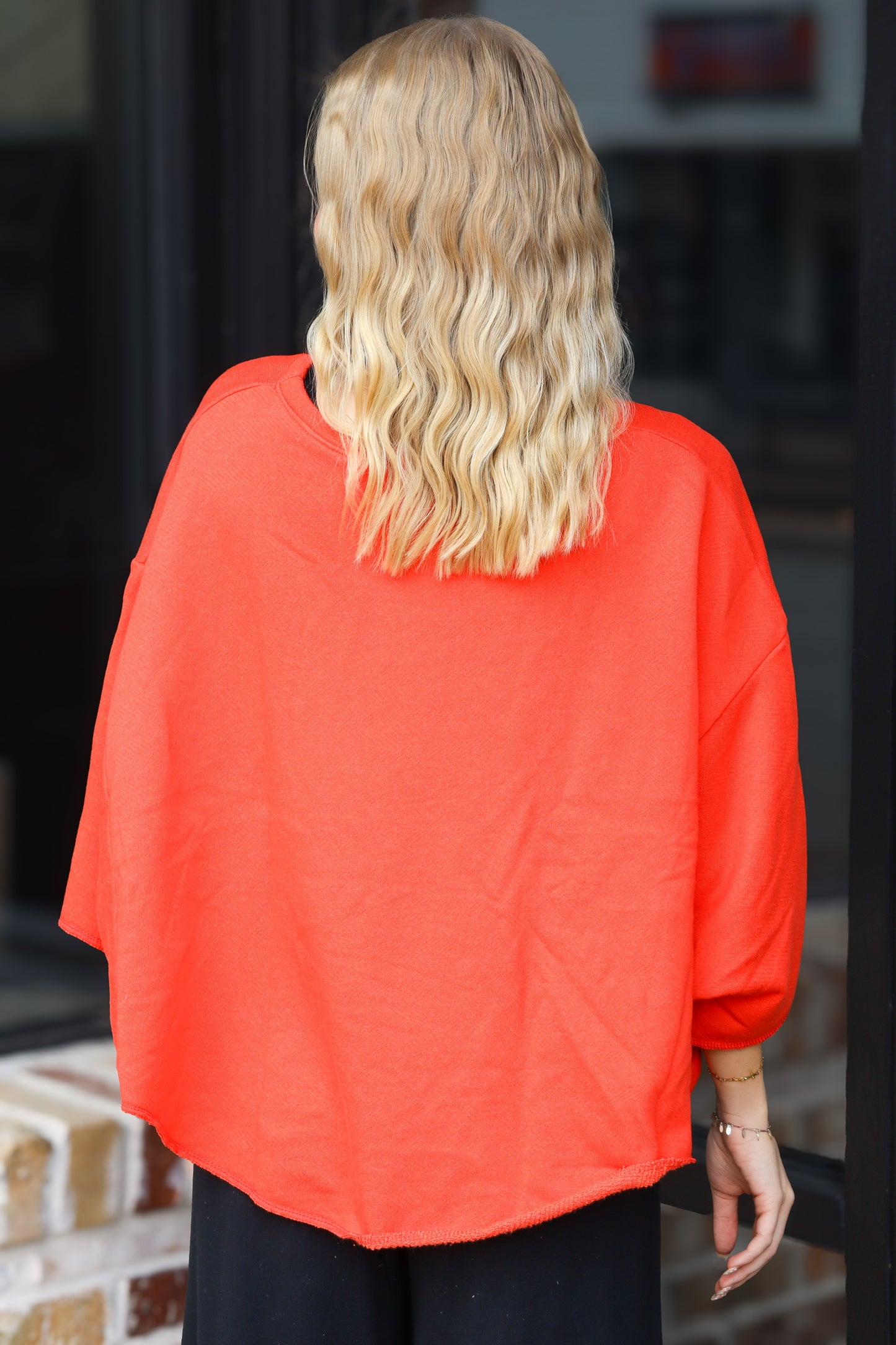 Red Georgia Bulldog Cropped Sweatshirt