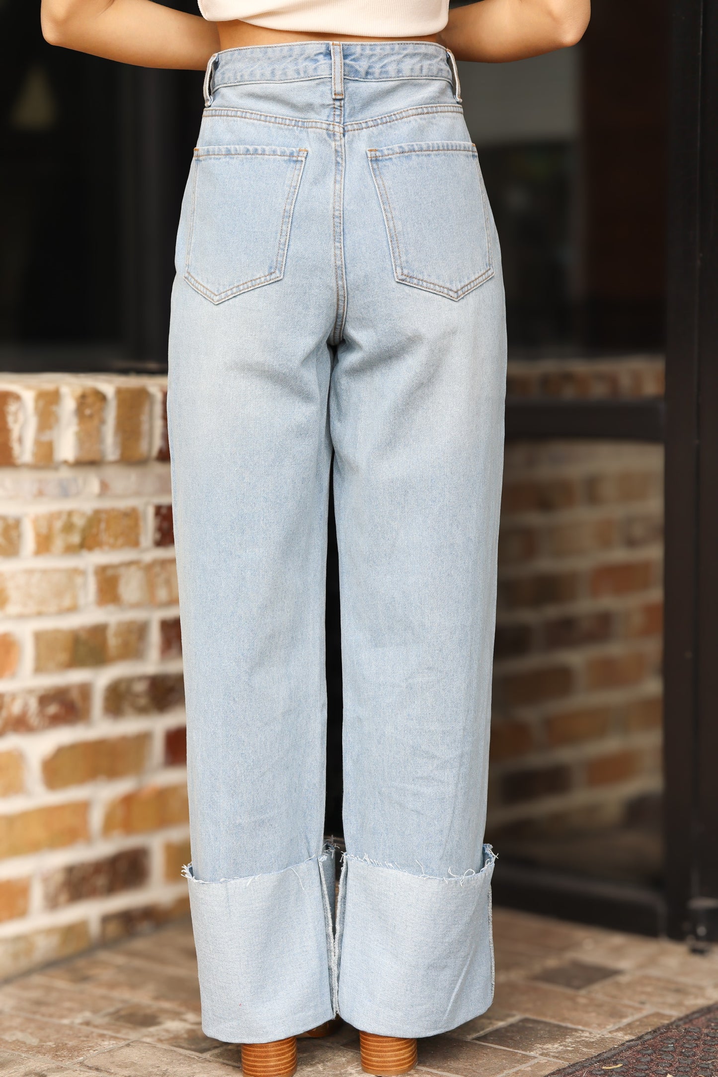 Cuffed Jeans