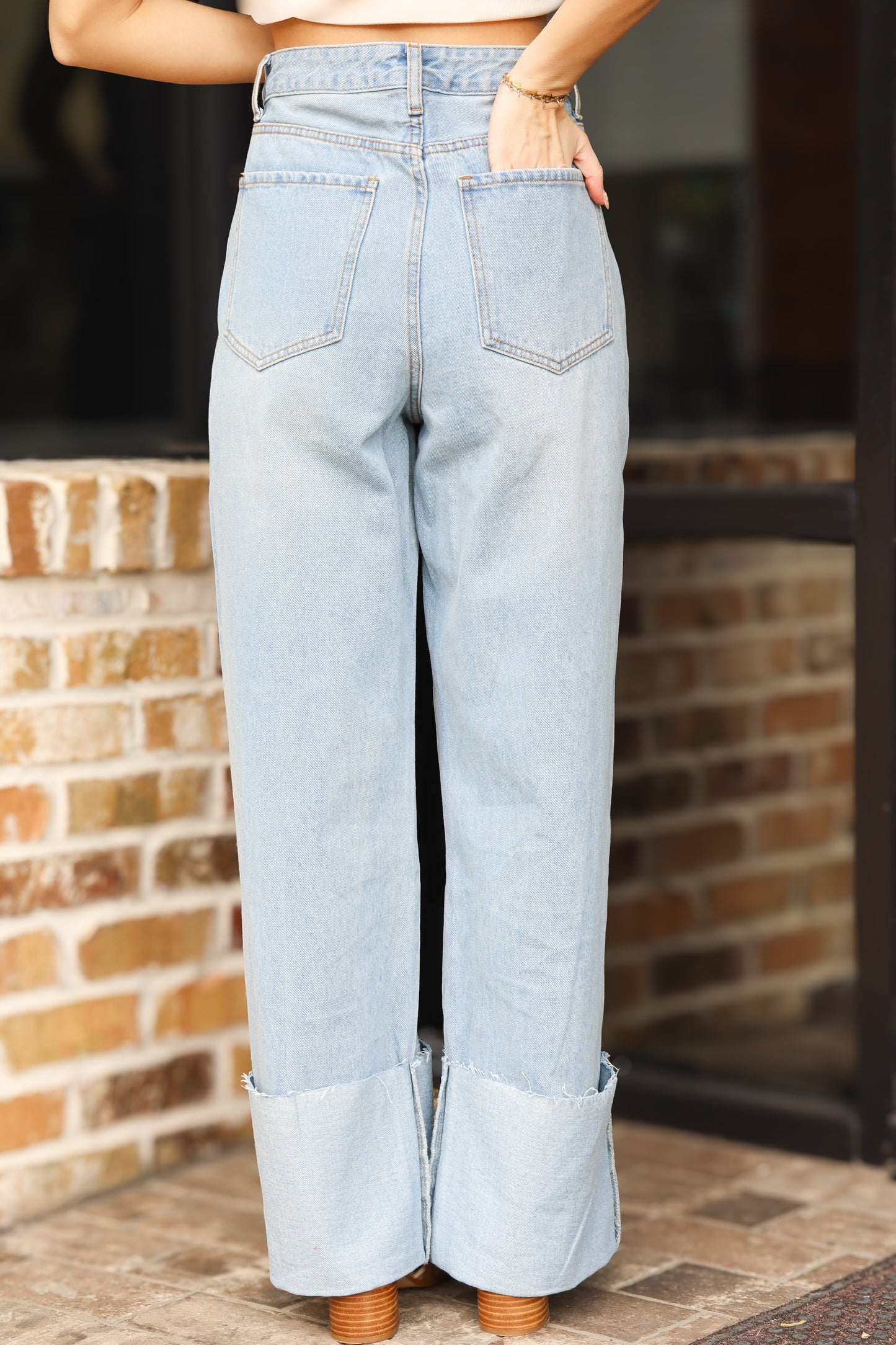 Cuffed Jeans