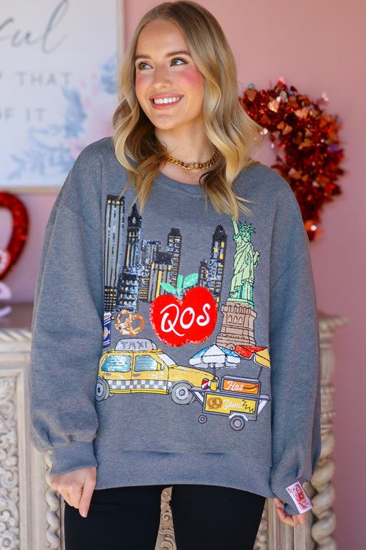 QOS NYC City Grey Sweathsirt