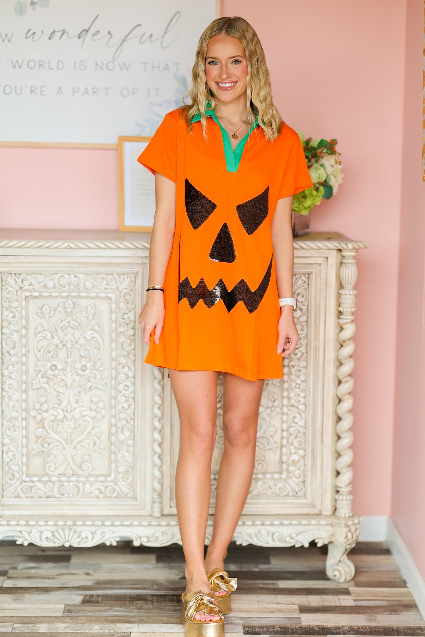 QOS Pumpkin Dress