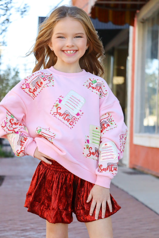 QOS KIDS Letter To Santa Sweatshirt