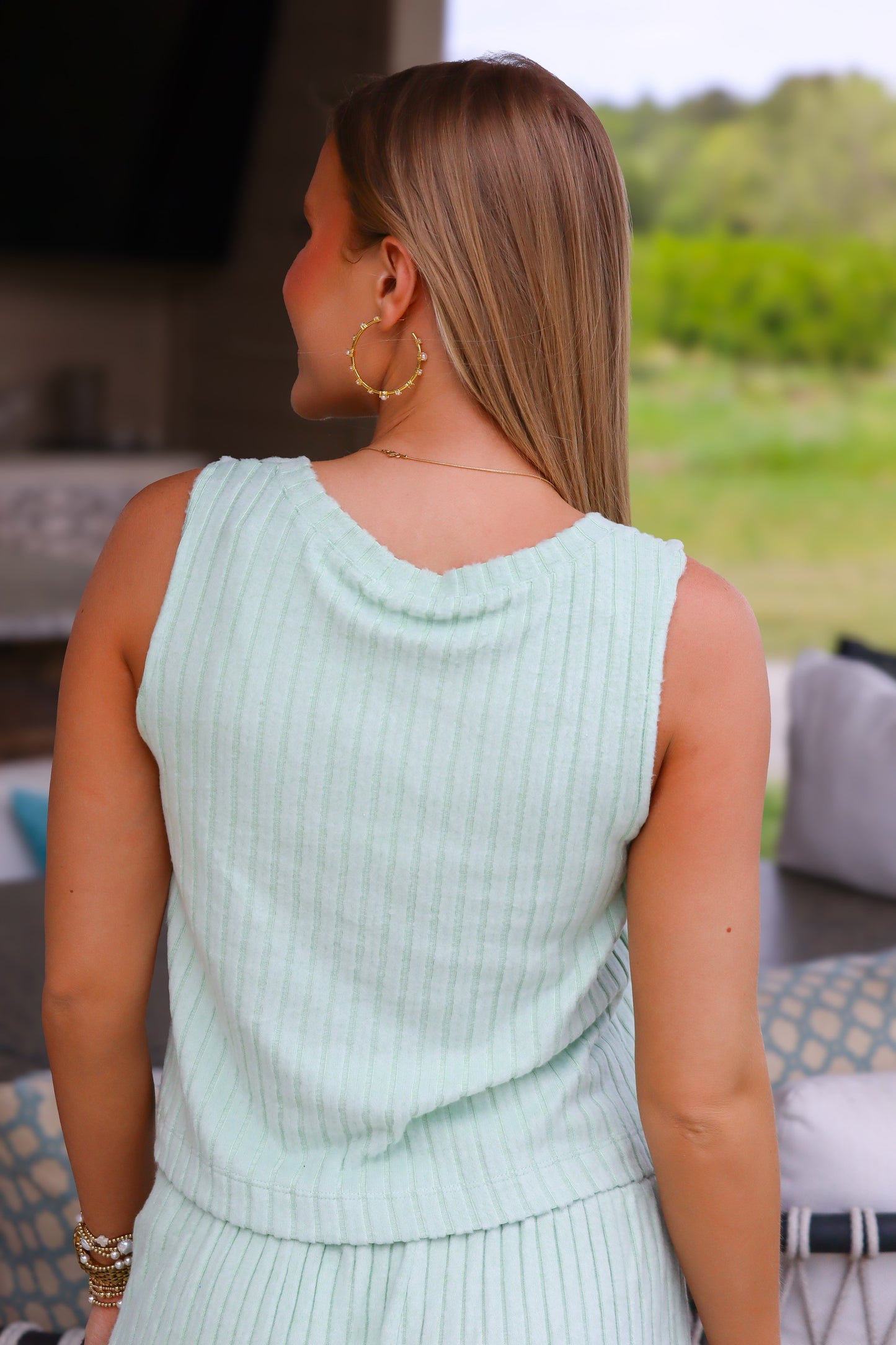 Sprout Green Sloane Rib Tank