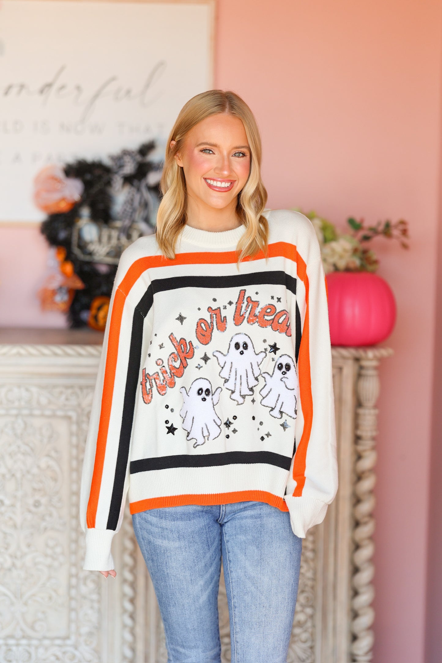 QOS Trick or Treat Sweater