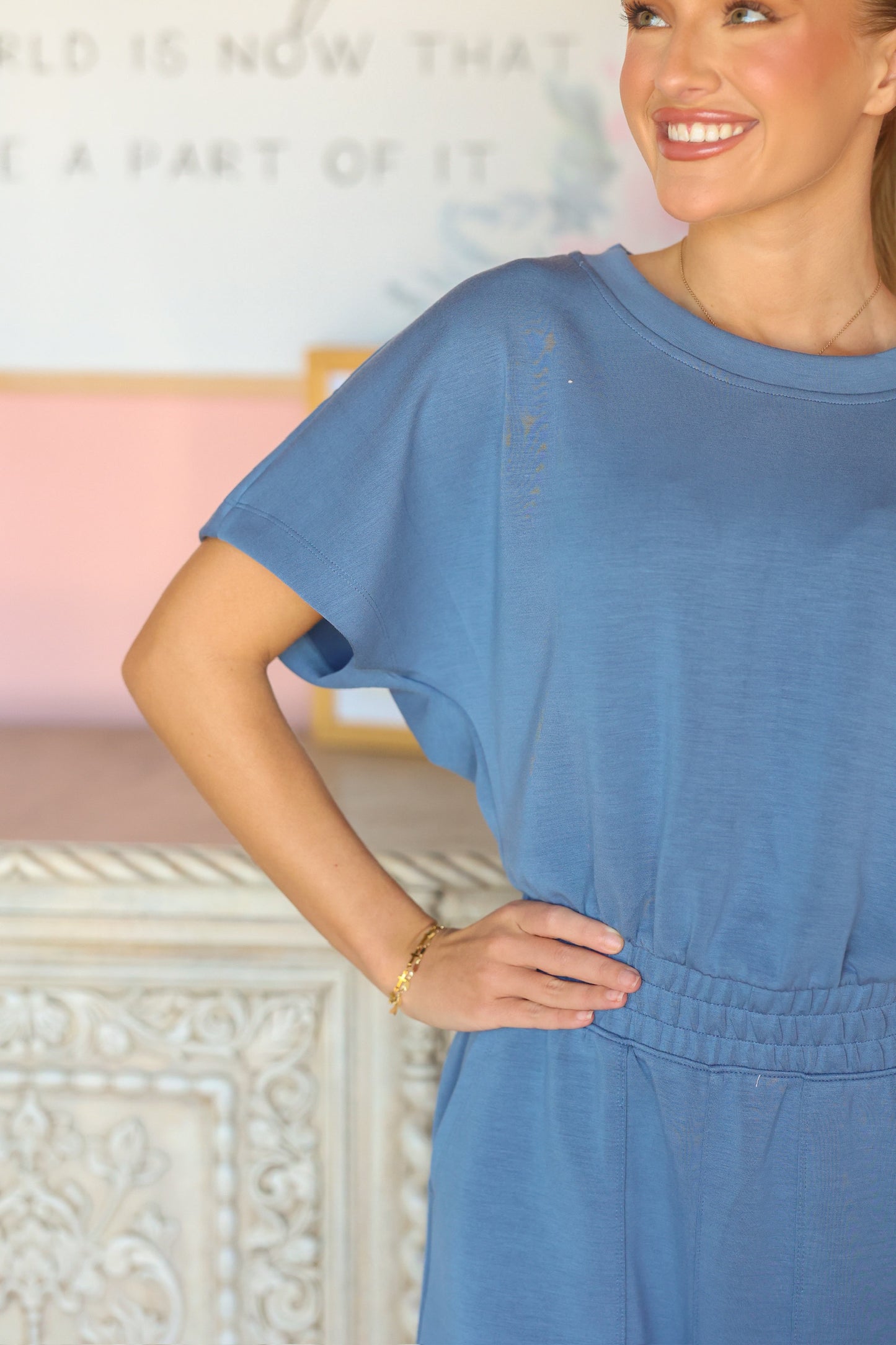 Dusty Blue Jumpsuit
