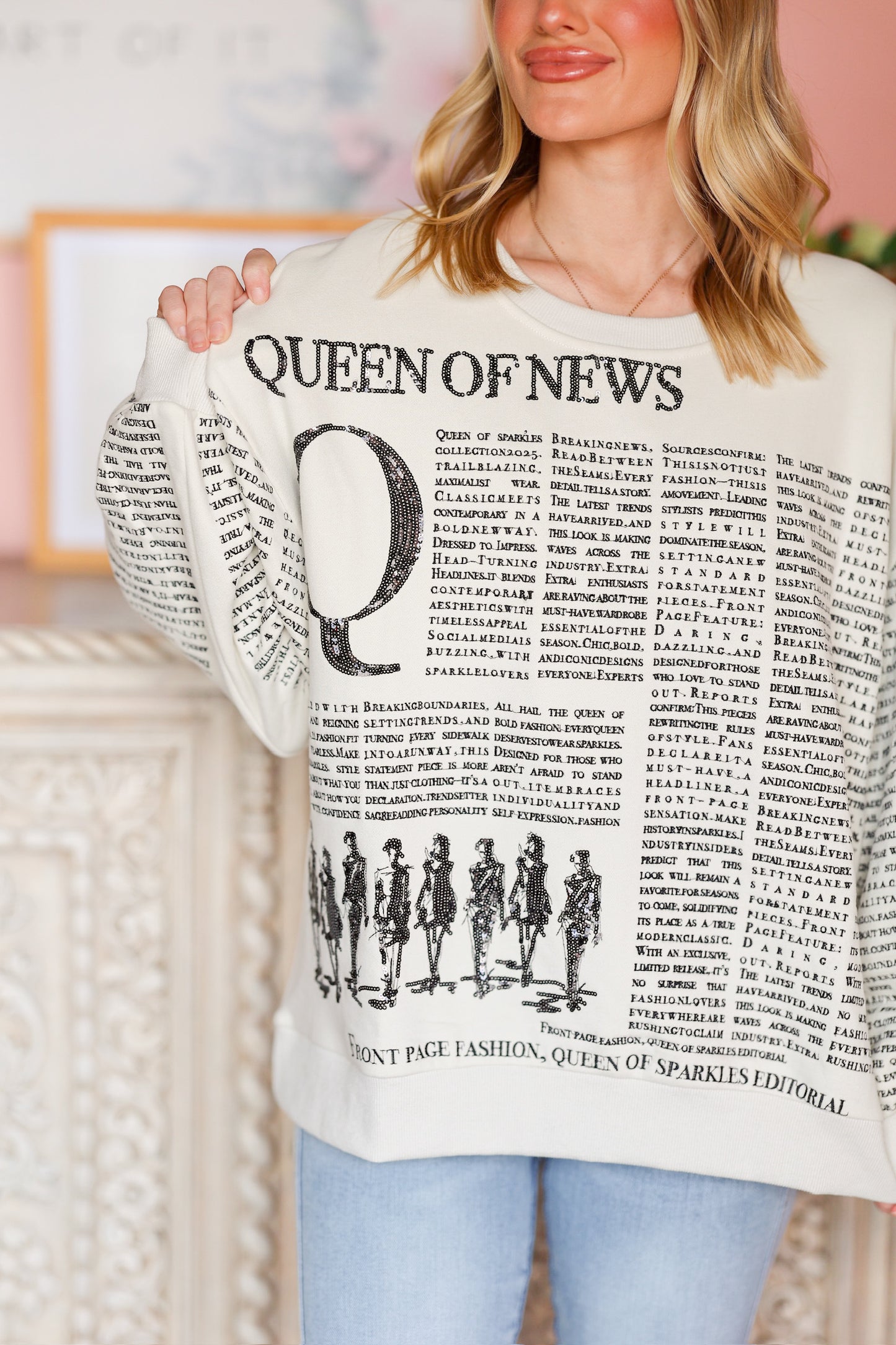 QOS Queen Of News Sweatshirt