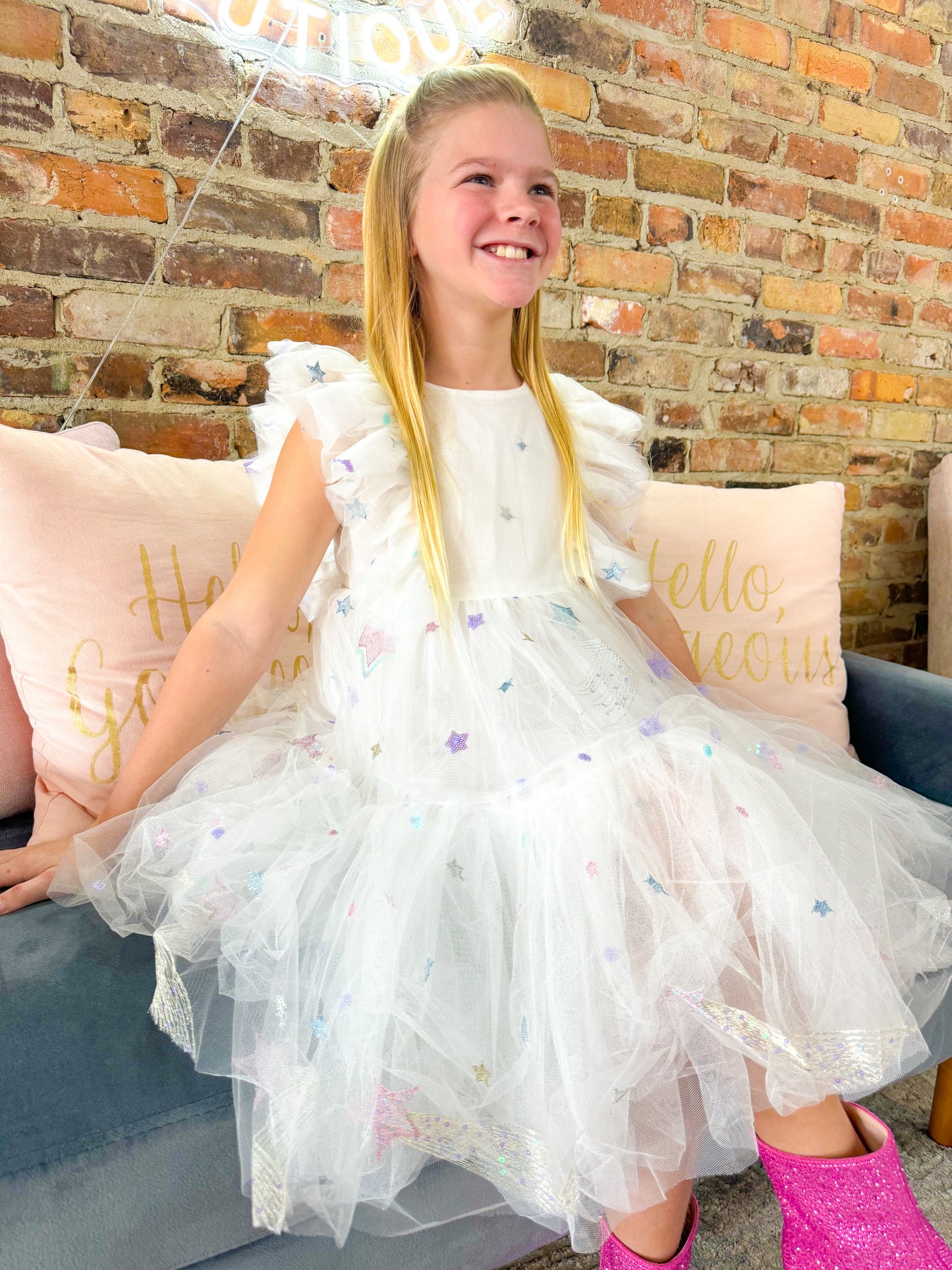 KIDS WHITE DRESS