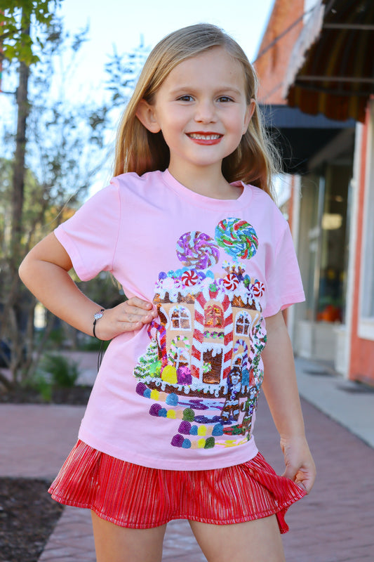 QOS Kids Light Pink Gingerbread House