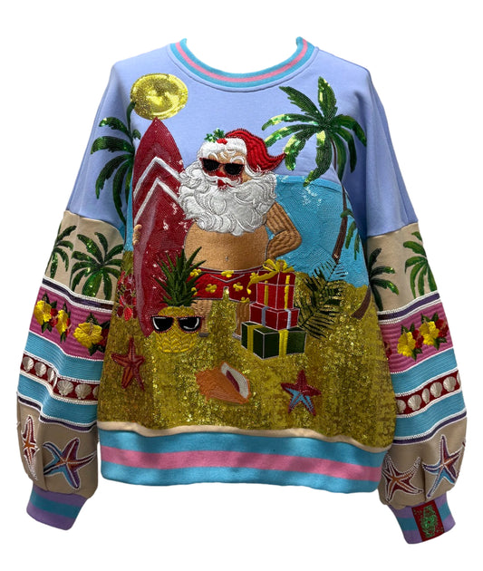 QOS Vacation Santa Sweatshirt
