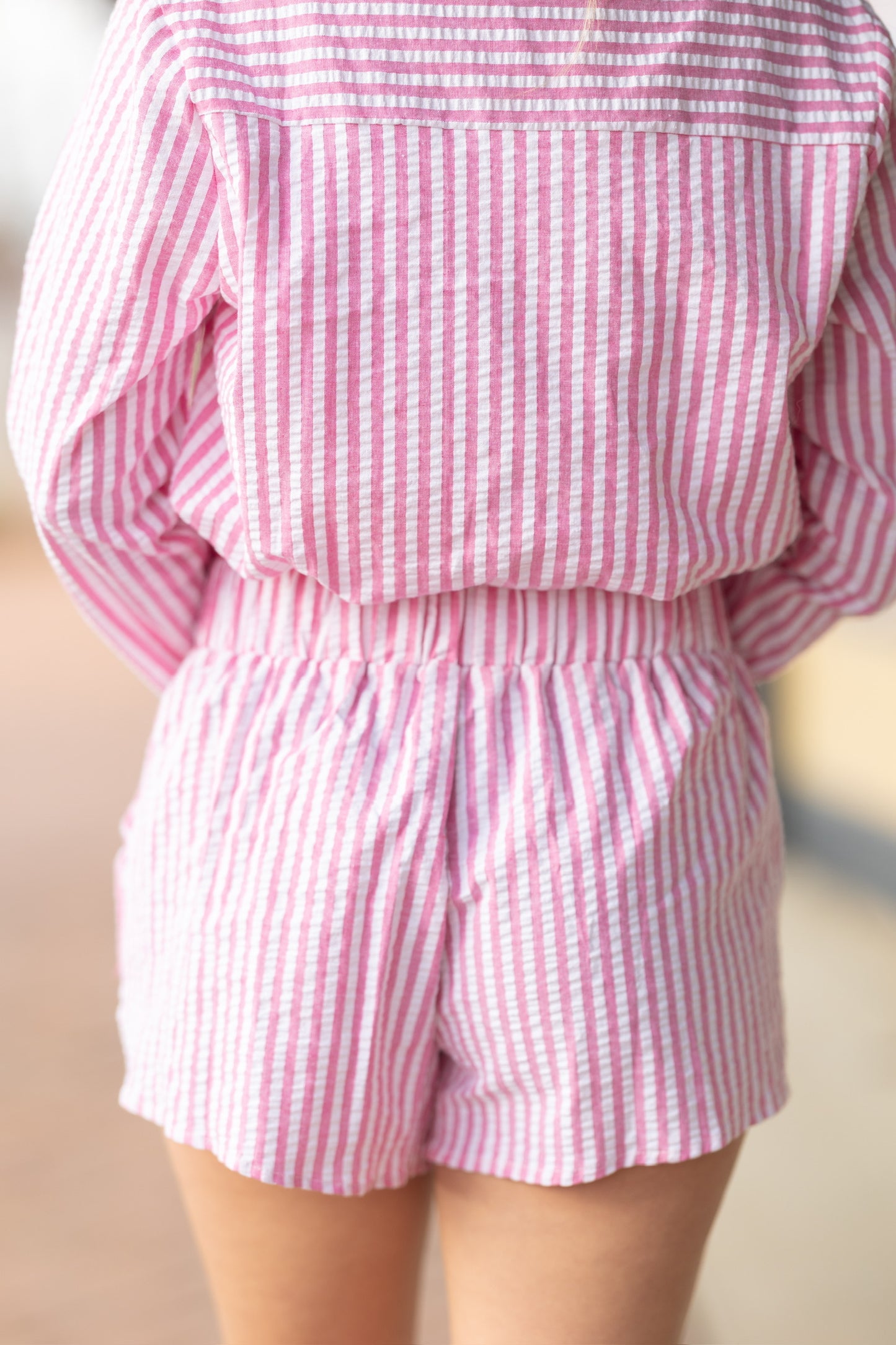 Stripe Seersucker Set