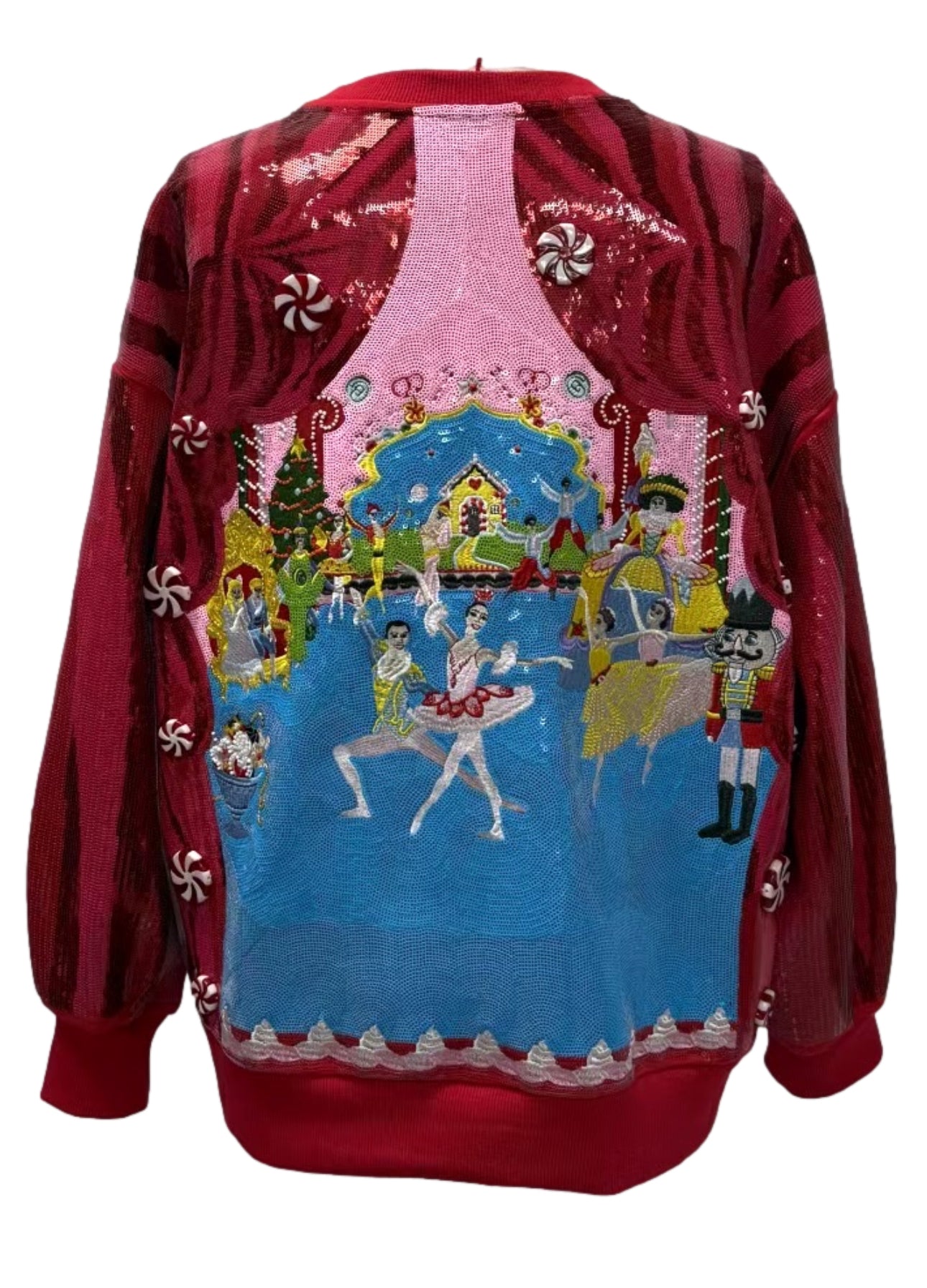 QOS Red Nutcracker Ballet Sweatshirt