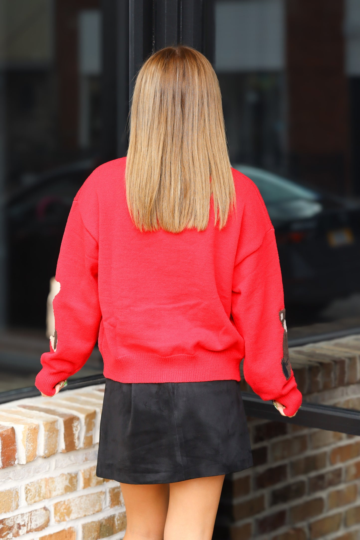Red Teddy Cardigan