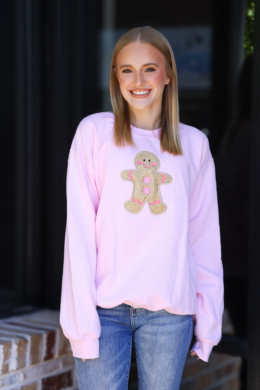Gingerbread Glitter Sweatshirt