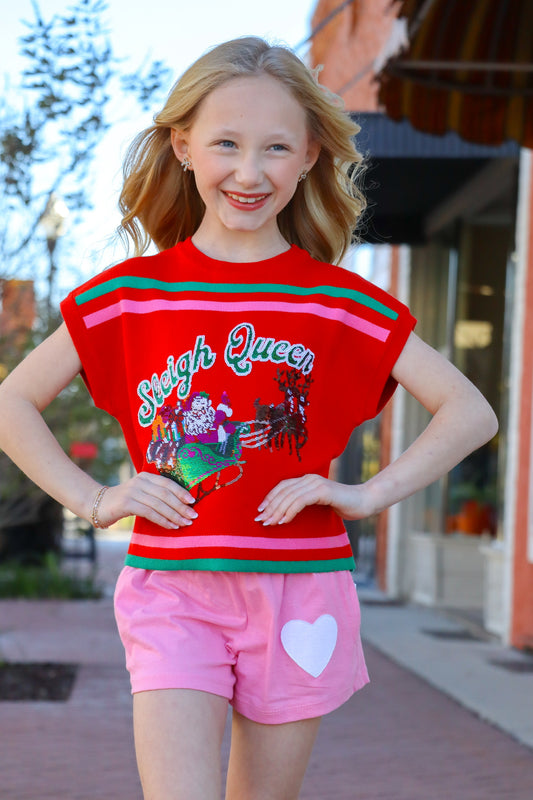 QOS KIDS Sleigh Queen Sweater