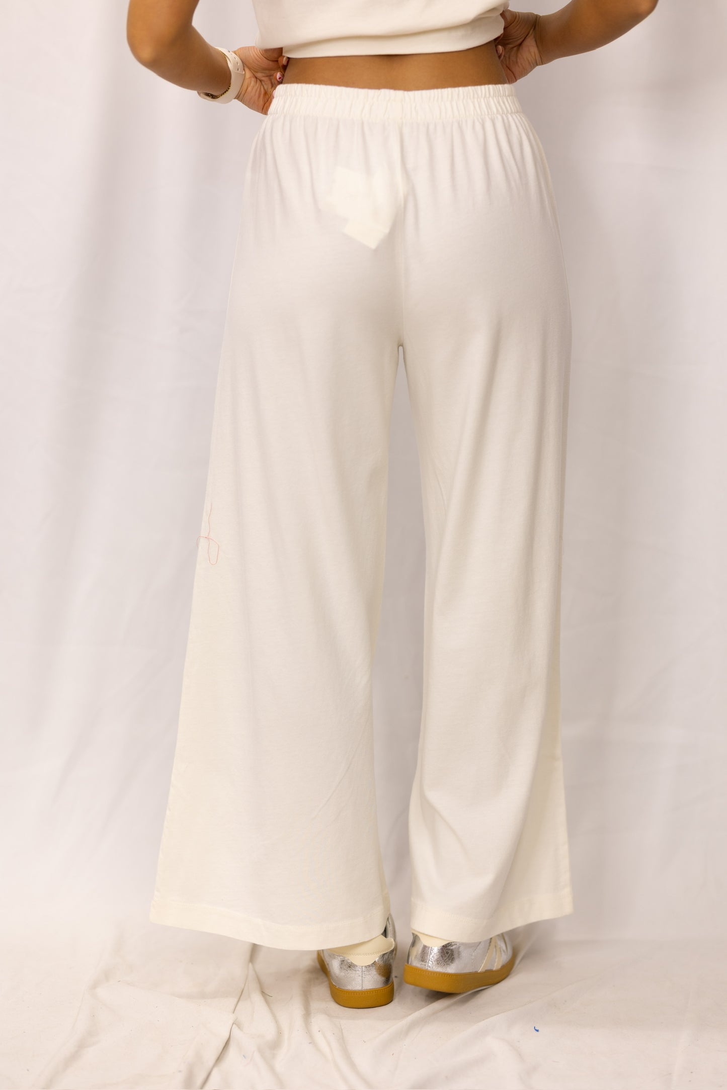 White Flared Pants