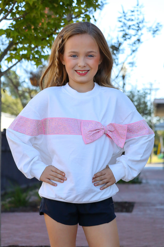 Kids Bow sweatshirt
