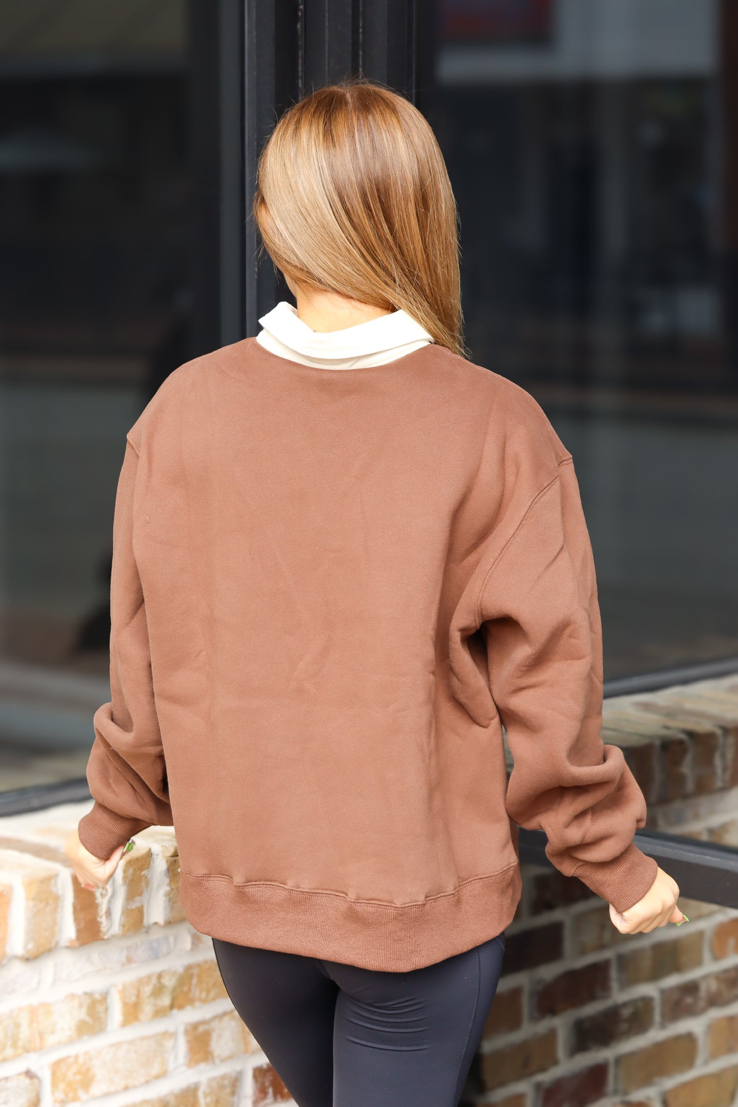 Brown "Thankful" Pullover