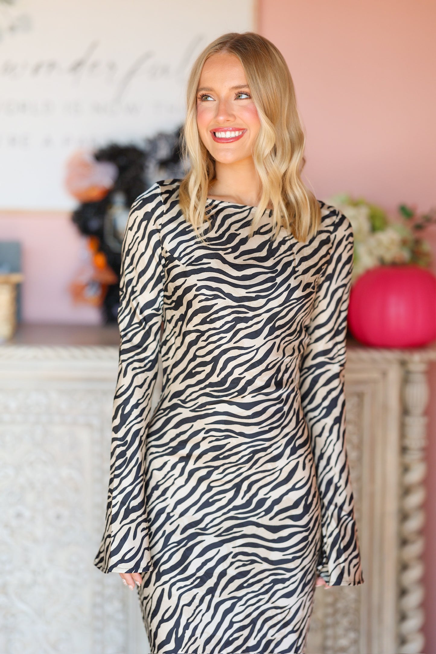 Zebra Print Dress
